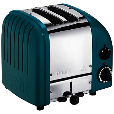 Dualit Made to Order Classic 2-Slice Toaster Stainless Steel/Water Blue Matt Dualit Made to Order Classic 2-Slice Toaster Stainless Steel/Water Blue Matt